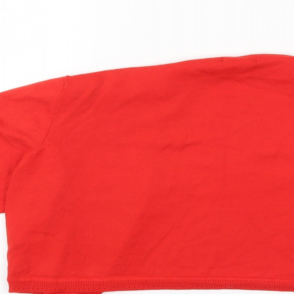 M&Co Womens Red   Shrug Jumper Size XL