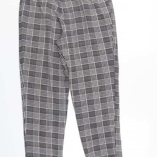 Divided Womens Grey Check  Trousers  Size 10 L26 in