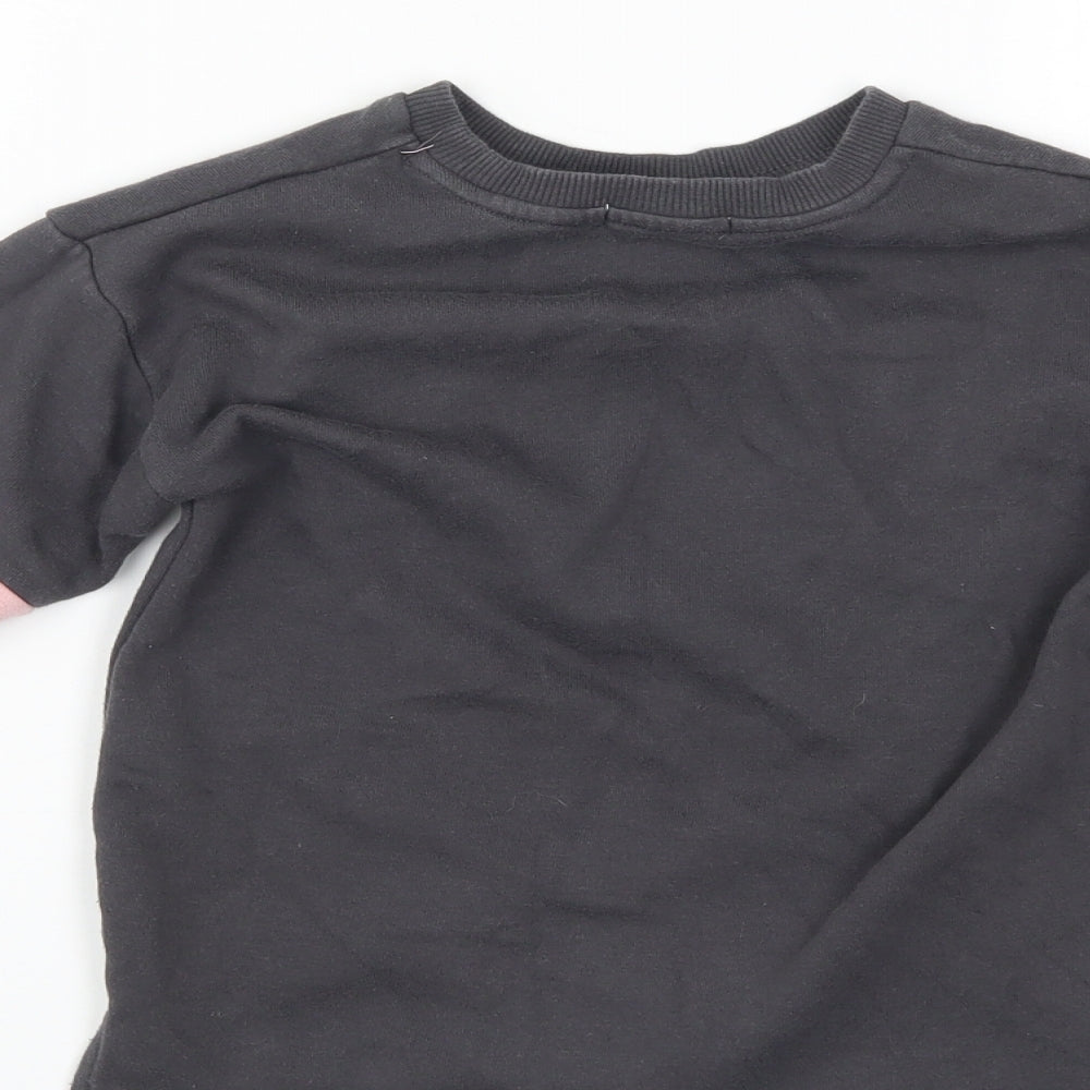 Primark Girls Grey   Pullover Sweatshirt Size 5-6 Years