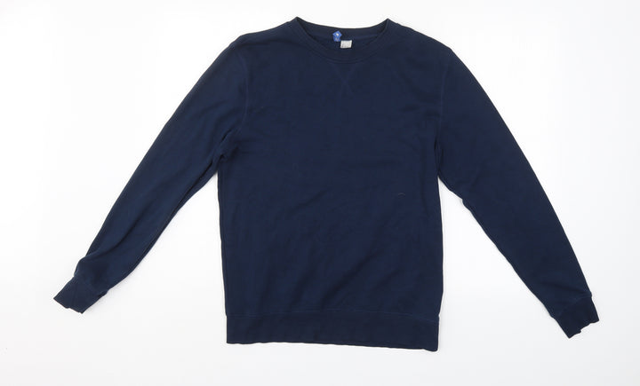 Divided Mens Blue Pullover Sweatshirt Size S