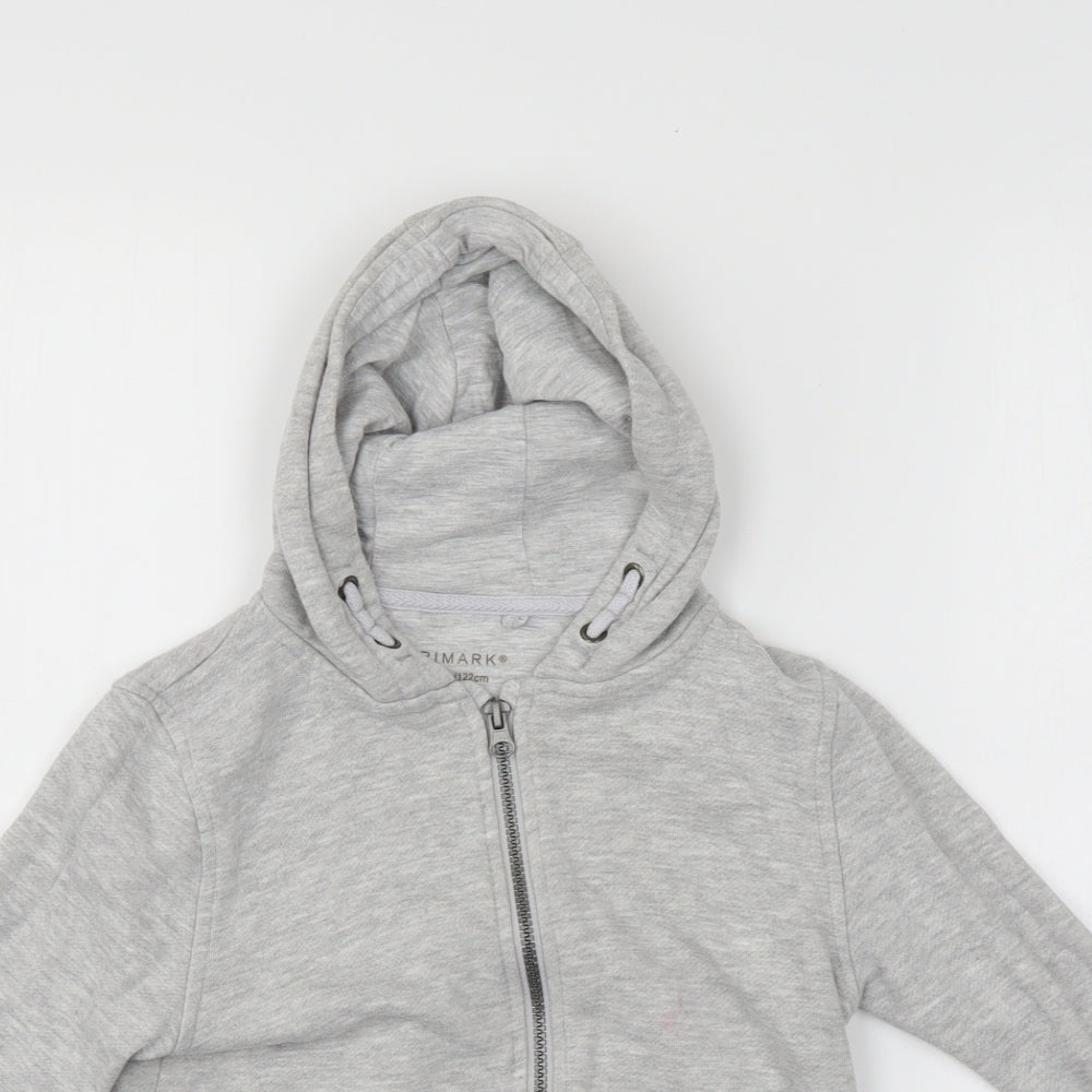 Primark Boys Grey   Full Zip Hoodie Size 6-7 Years