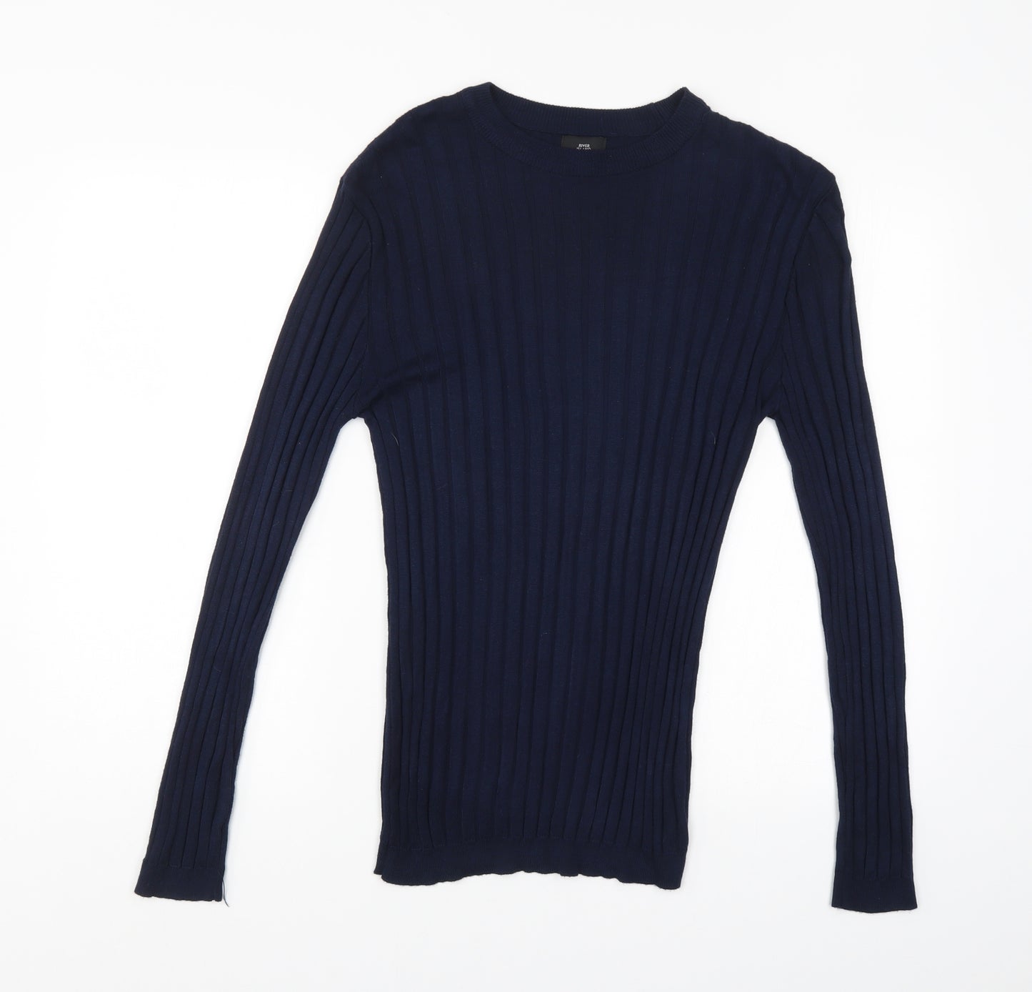 River Island Womens Blue Striped  Pullover Jumper Size M
