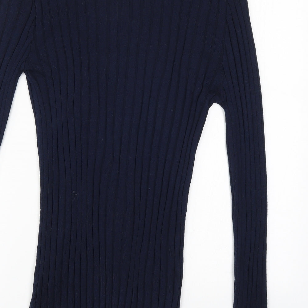 River Island Womens Blue Striped  Pullover Jumper Size M