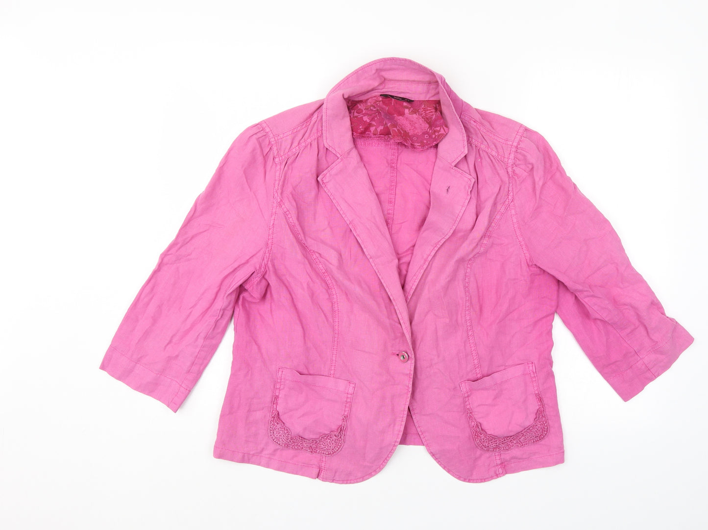 M&Co Womens Pink   Jacket  Size 16