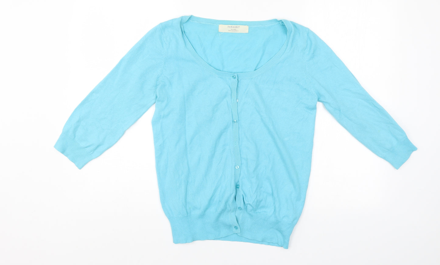 Zara Womens Blue   Cardigan Jumper Size XL