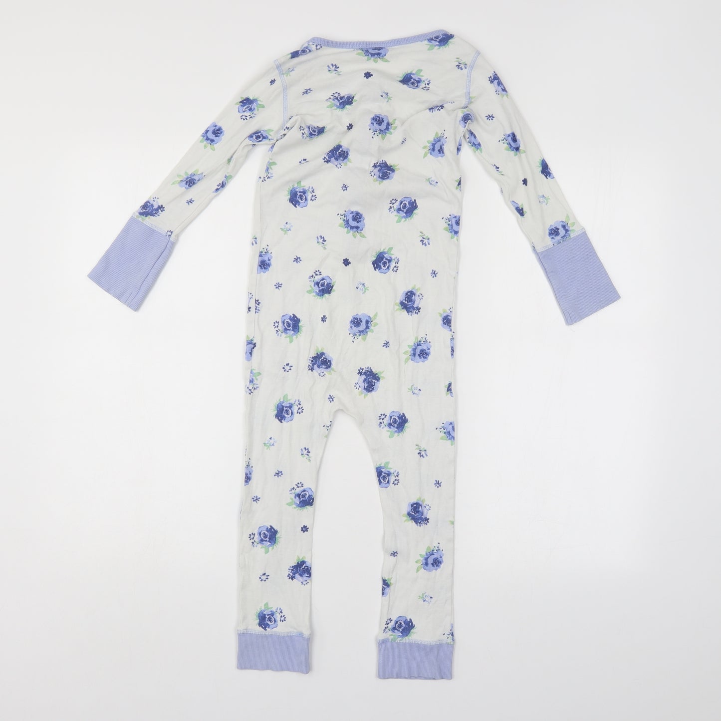 NEXT Girls Blue Floral   One Piece Size 6 Years