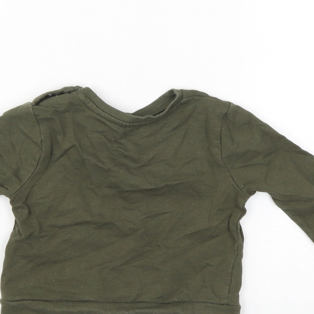 Pep & co Boys Green   Pullover Jumper Size 9-12 Months
