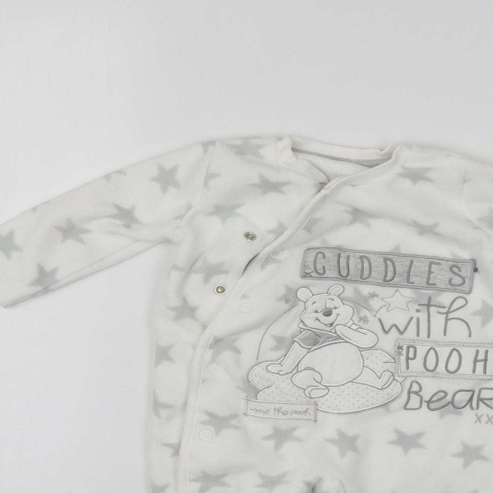 Disney Boys White   Babygrow One-Piece Size 3-6 Months