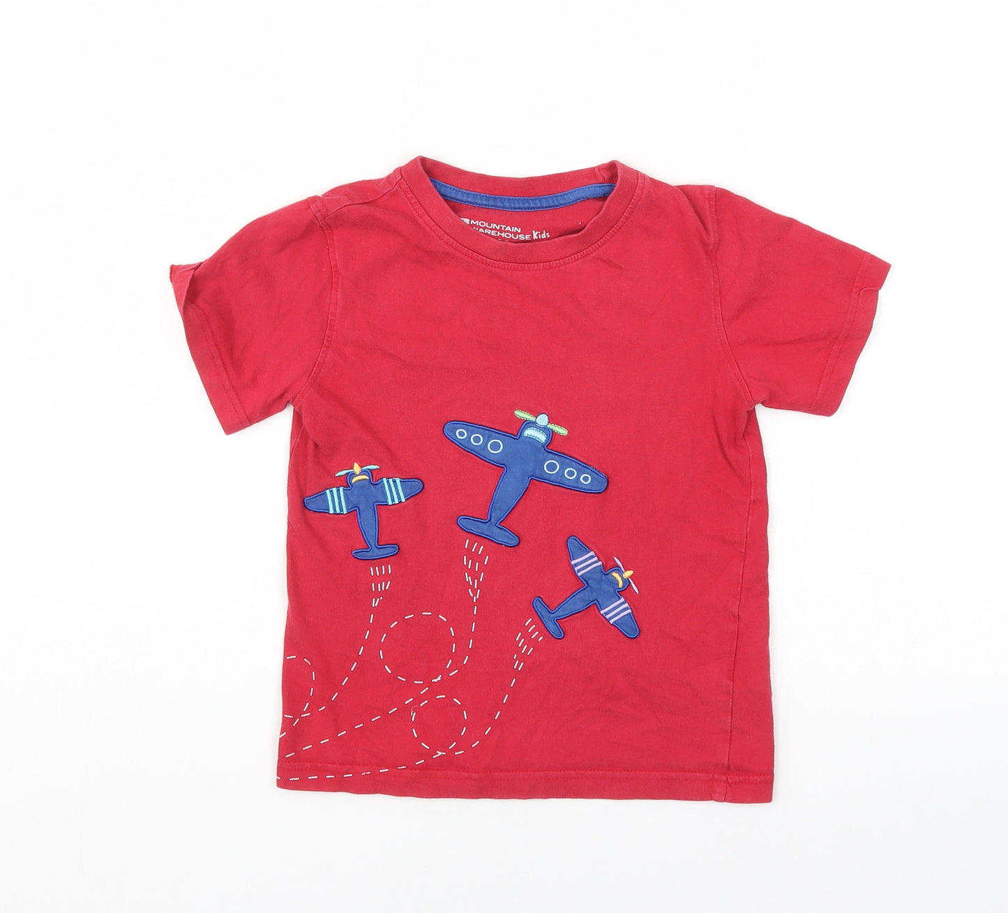 Mountain Warehouse Girls Red   Basic T-Shirt Size 5-6 Years