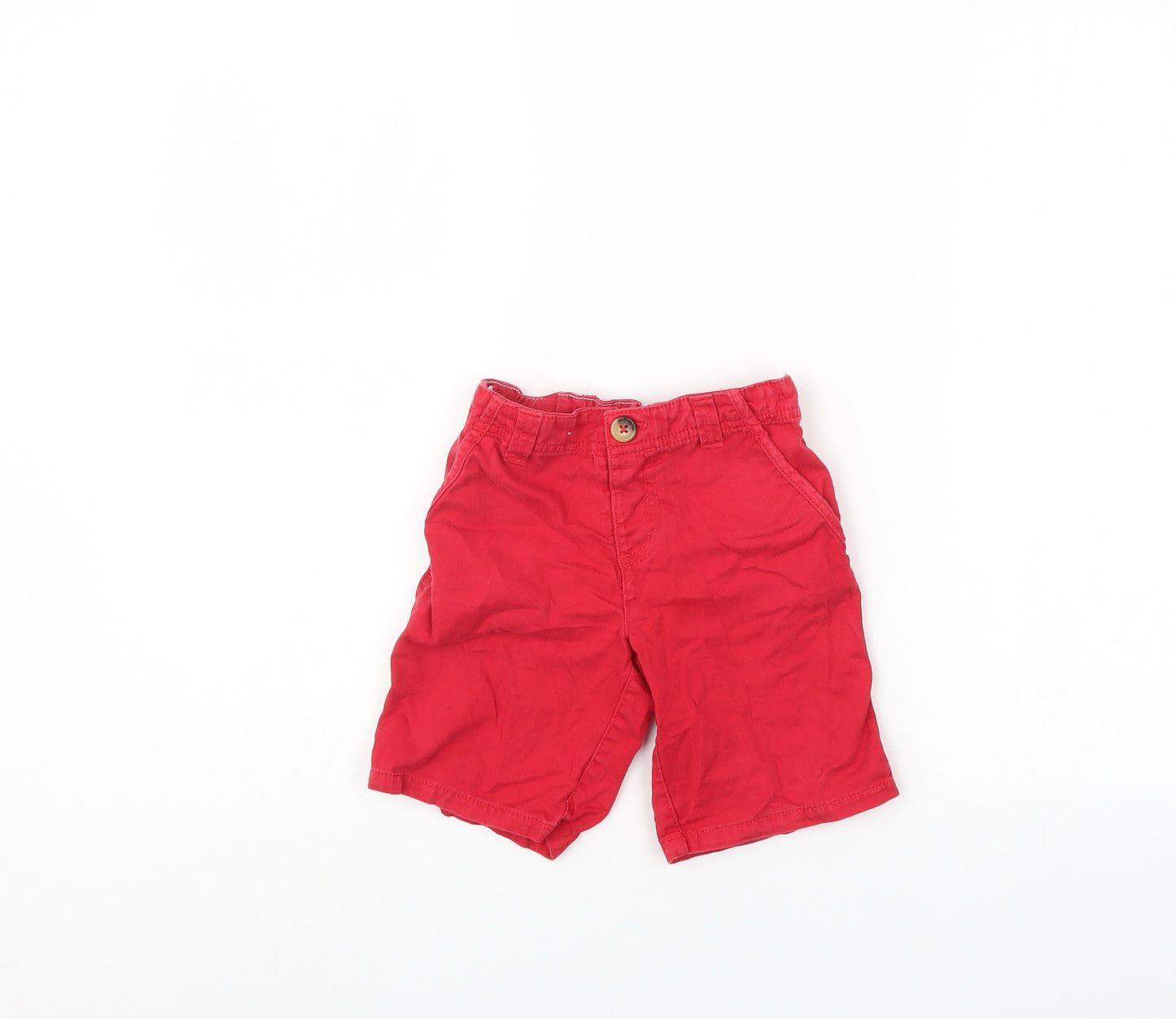 Indigo Girls Red   Chino Shorts Size 5-6 Years