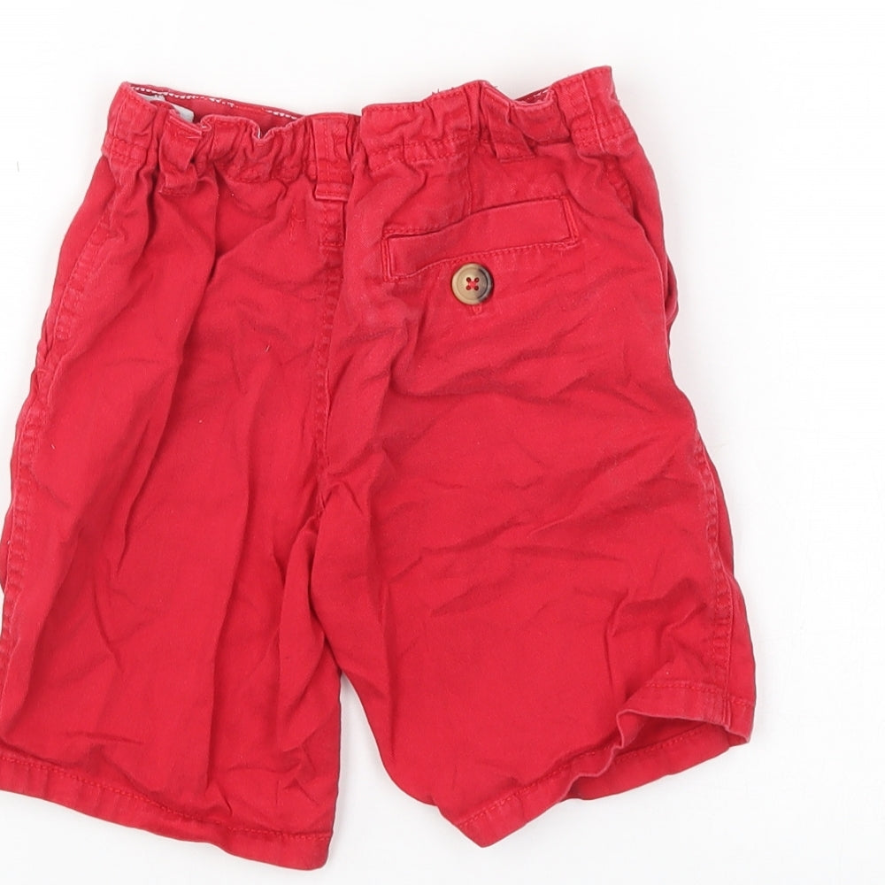 Indigo Girls Red   Chino Shorts Size 5-6 Years