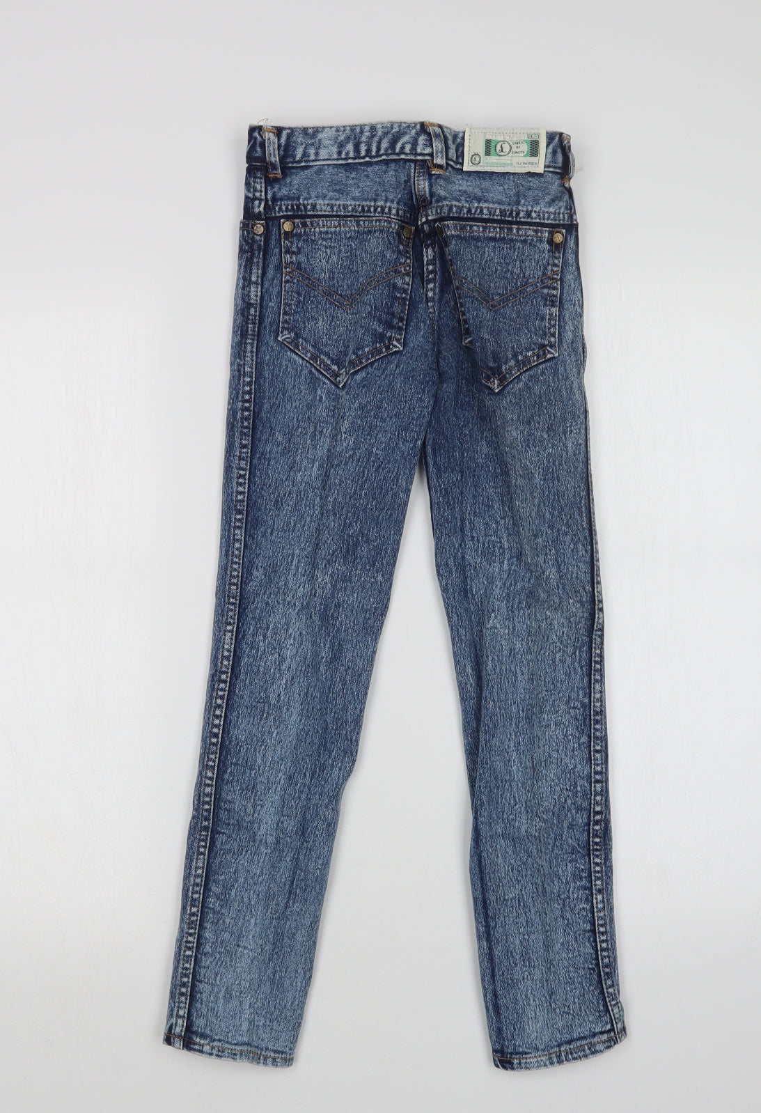Preworn Womens Blue  Denim Straight Jeans Size 23 in L24 in