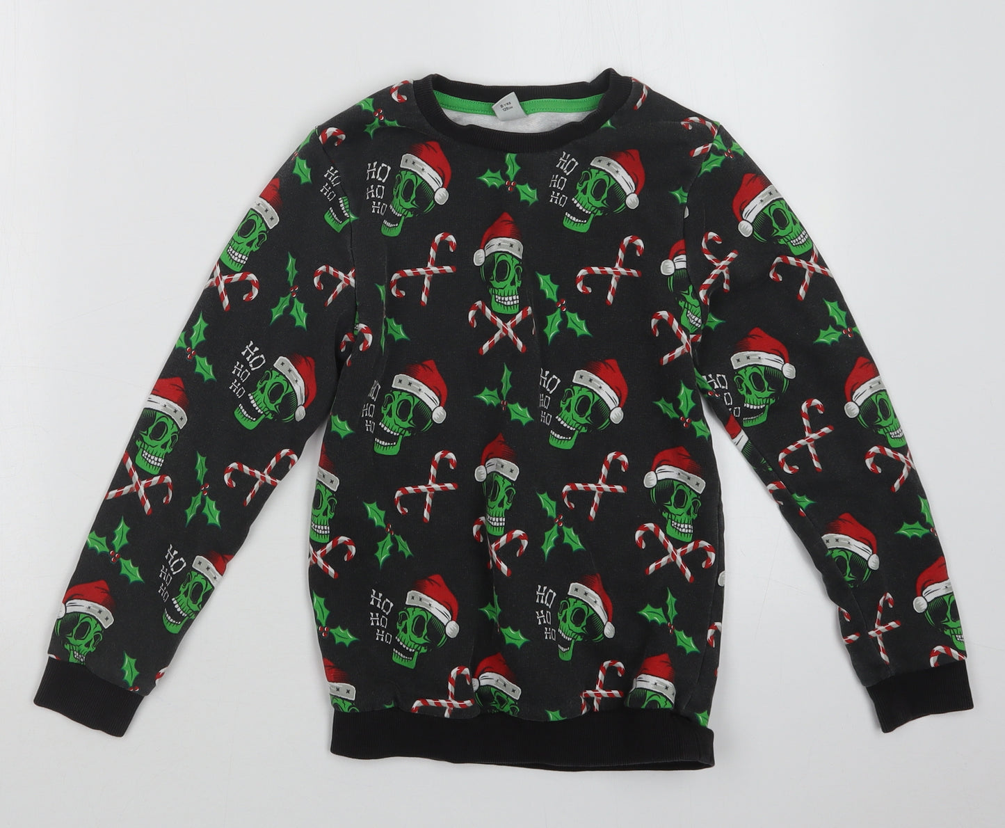TU Boys Grey Geometric  Pullover Jumper Size 8 Years  - Christmas