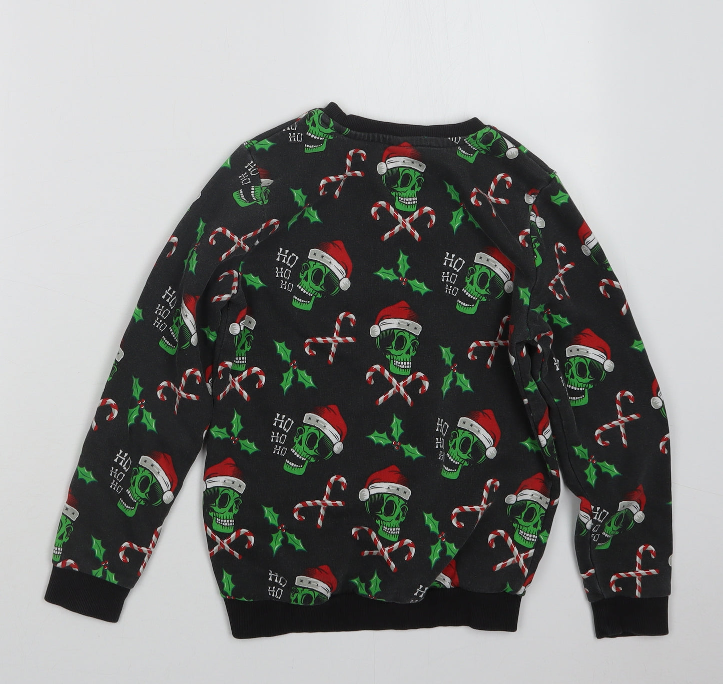 TU Boys Grey Geometric  Pullover Jumper Size 8 Years  - Christmas