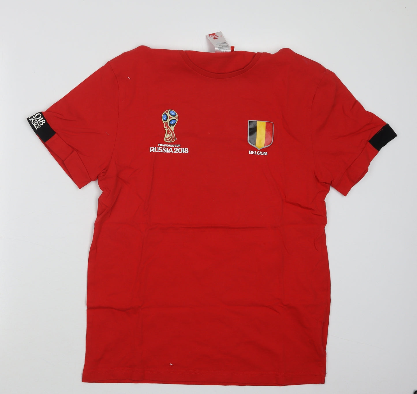 Fifa World Cup Mens Red    T-Shirt Size M  - Belgium