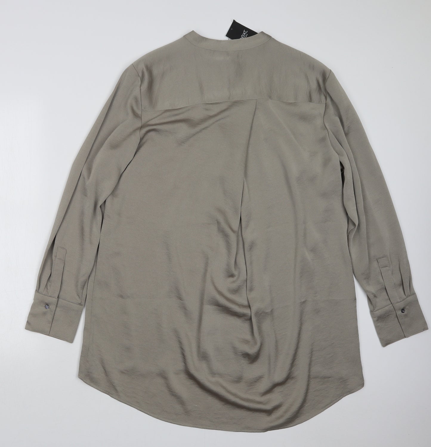 NEXT Womens Grey   Basic Button-Up Size 18