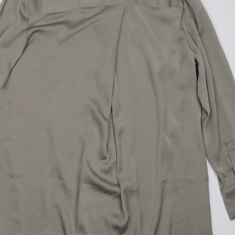 NEXT Womens Grey   Basic Button-Up Size 18