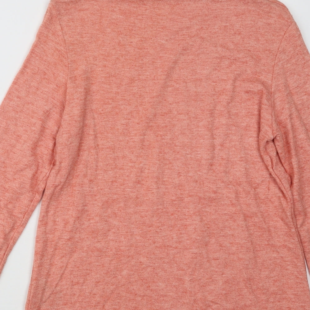 Klass Womens Pink  Knit Pullover Jumper Size S