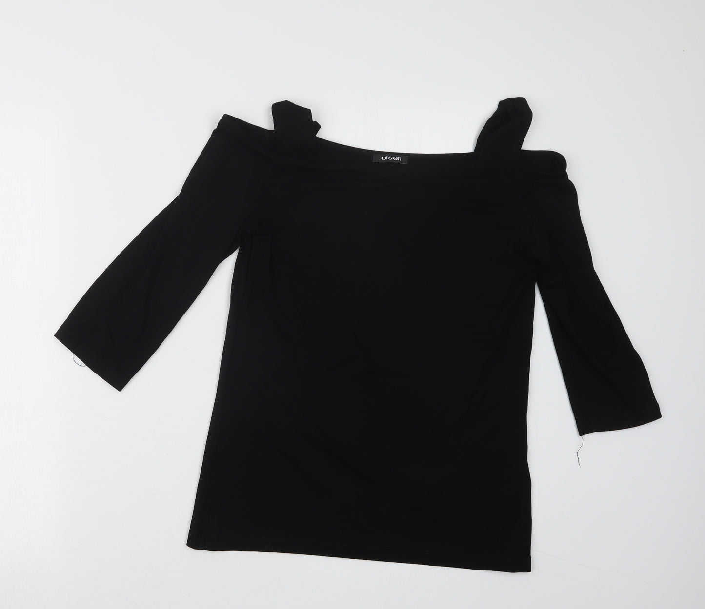 Olsen Womens Black   Basic T-Shirt Size 12