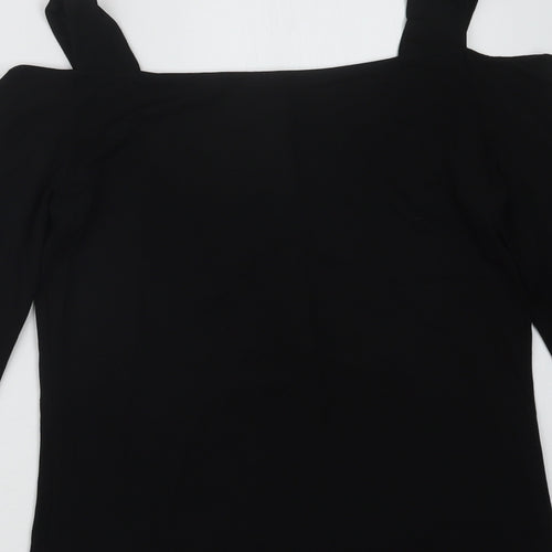 Olsen Womens Black   Basic T-Shirt Size 12