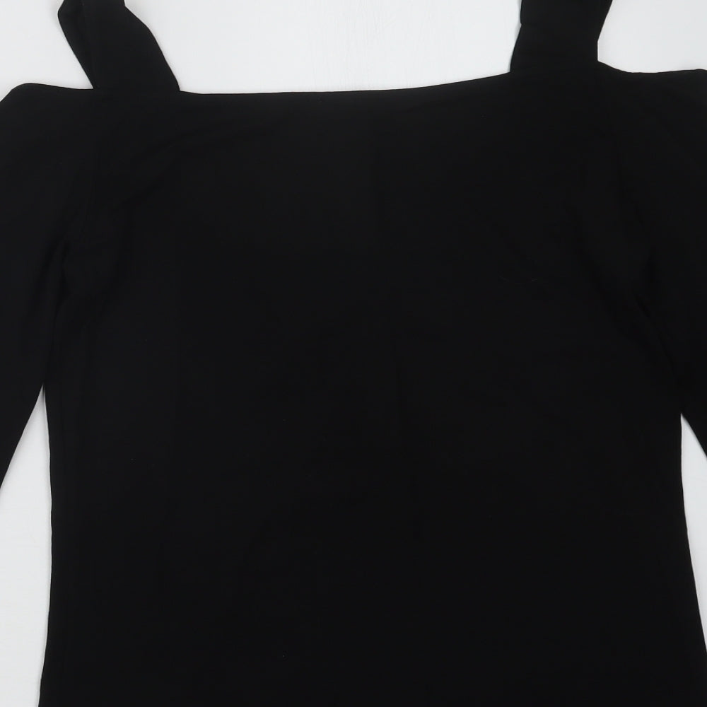 Olsen Womens Black   Basic T-Shirt Size 12