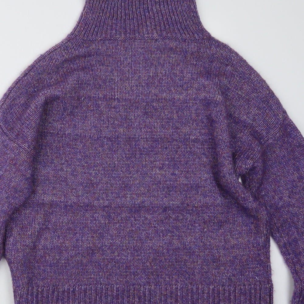 Oliver Bonas Womens Purple  Knit Pullover Jumper Size 14