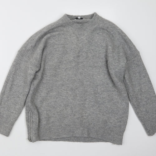 Warehouse Womens Grey  Knit Pullover Jumper Size S