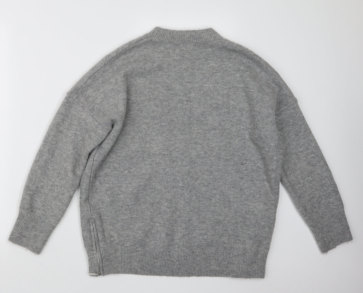 Warehouse Womens Grey  Knit Pullover Jumper Size S