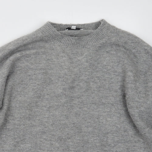 Warehouse Womens Grey  Knit Pullover Jumper Size S