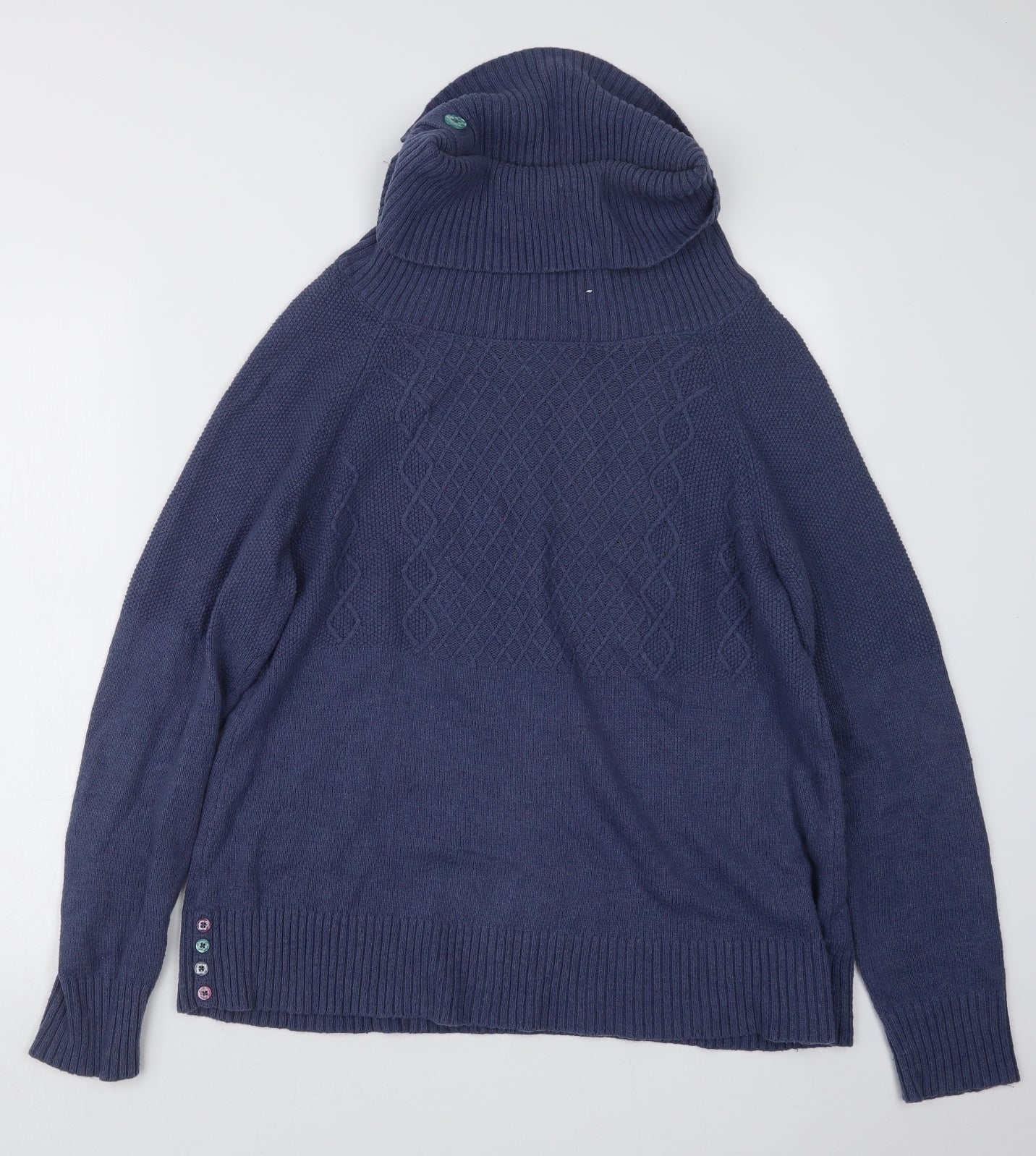 Mistral Womens Purple  Knit Pullover Jumper Size 16