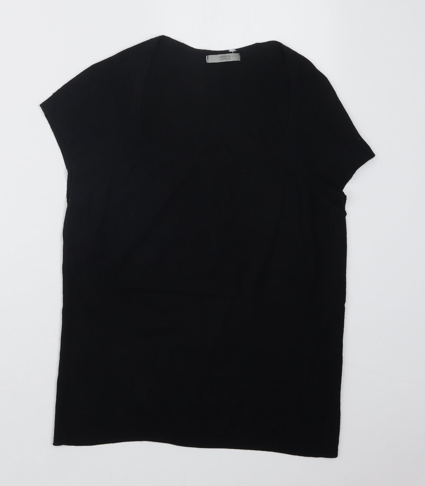 Marks and Spencer Womens Black   Pullover Jumper Size 14
