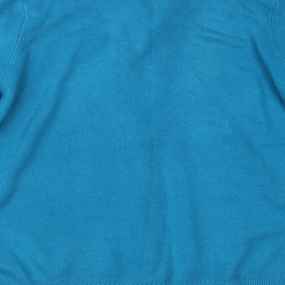 Marks and Spencer Womens Blue  Knit Cardigan Jumper Size 12