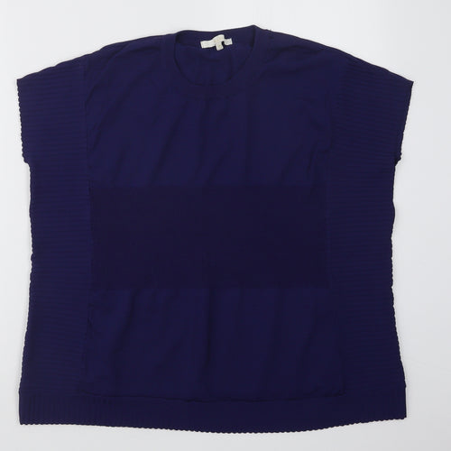 Vida Vi Womens Blue  Knit Pullover Jumper Size S