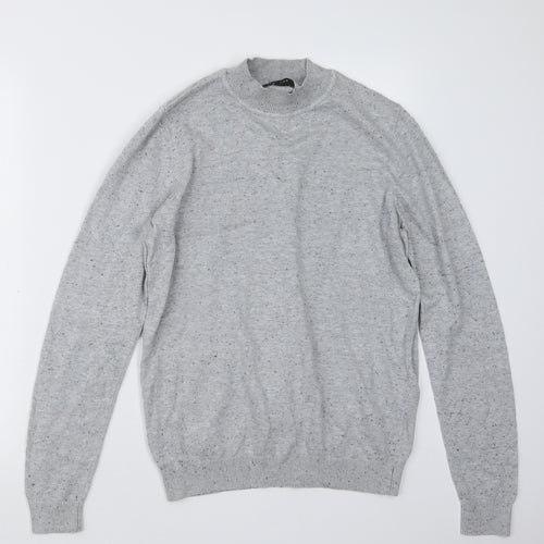 New Look Mens Grey  Knit Pullover Jumper Size S