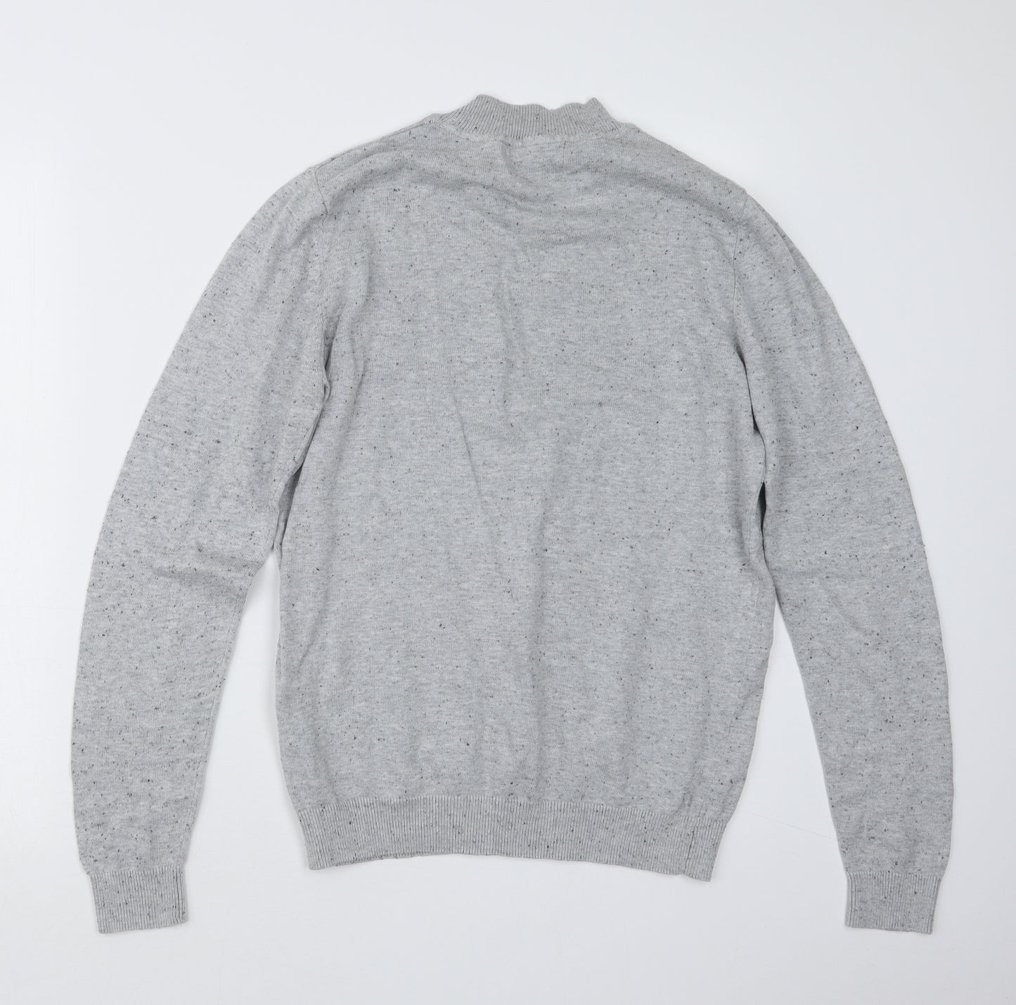 New Look Mens Grey  Knit Pullover Jumper Size S