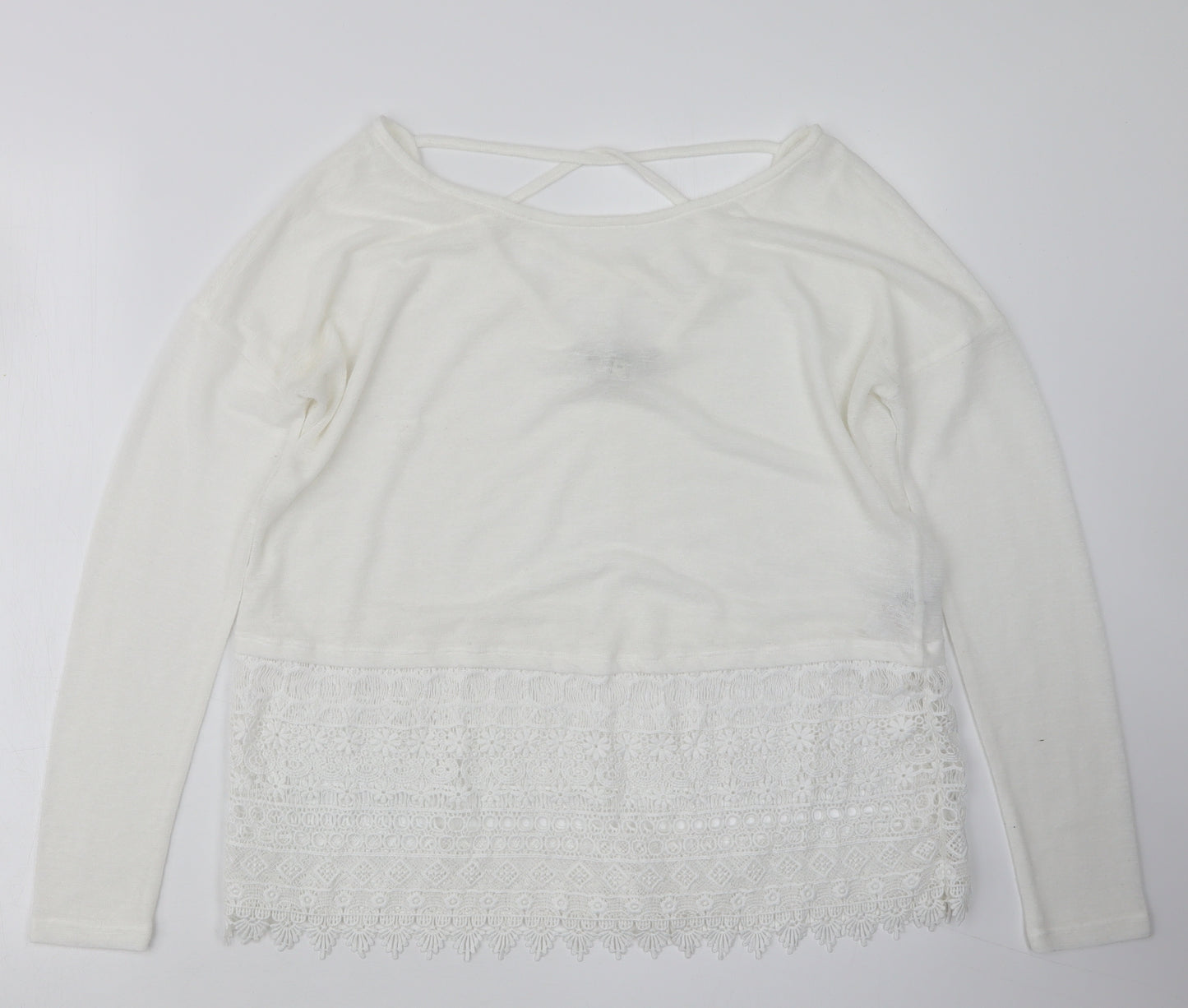 NEXT Womens White   Pullover Jumper Size 10