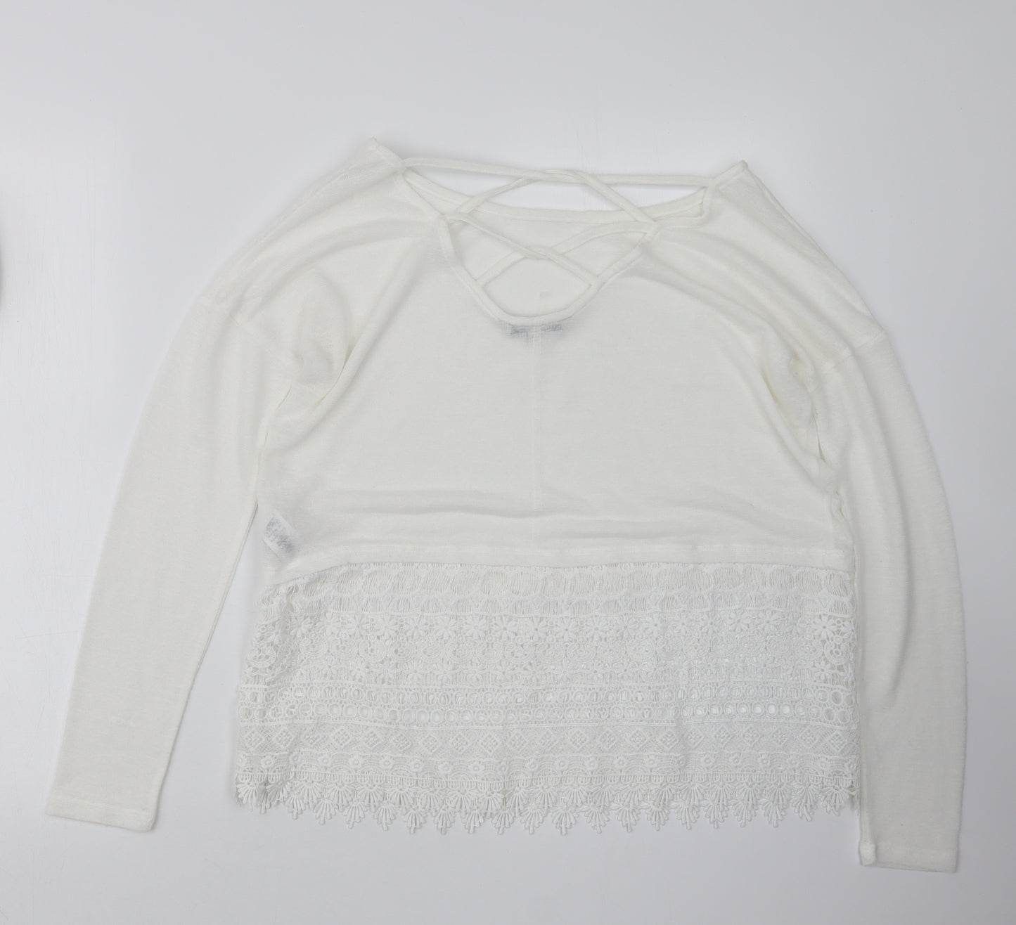 NEXT Womens White   Pullover Jumper Size 10
