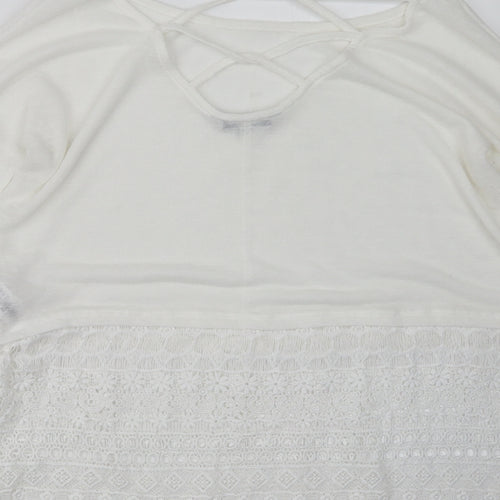 NEXT Womens White   Pullover Jumper Size 10