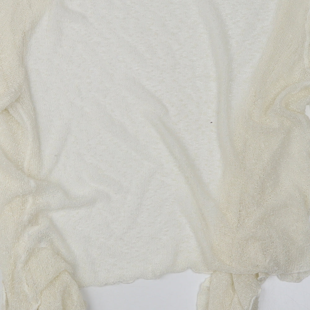 Soon Womens Ivory  Knit Cardigan Jumper Size 14