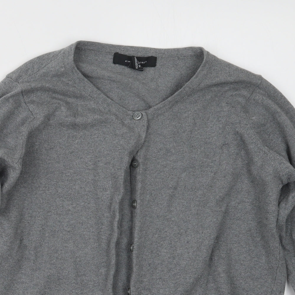 Atmosphere Womens Grey  Knit Cardigan Jumper Size 14