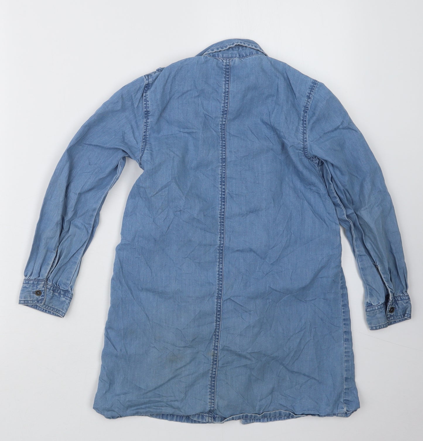 NEXT Girls Blue   T-Shirt Dress  Size 8 Years