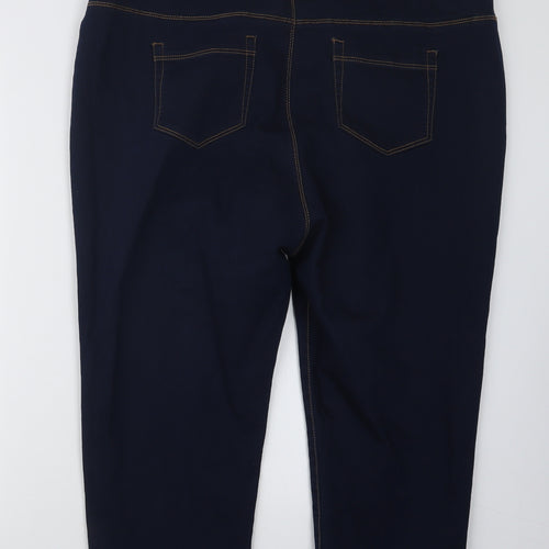 Peacocks Womens Blue  Denim Cropped Jeans Size 22 L20 in