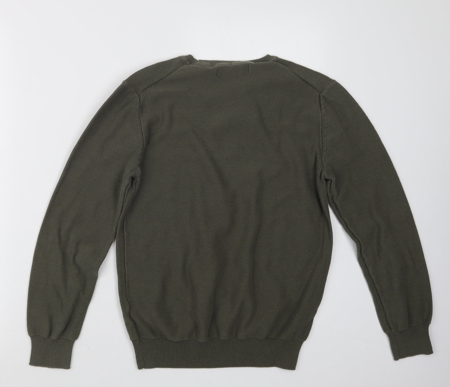 Primark Mens Green  Knit Pullover Jumper Size S