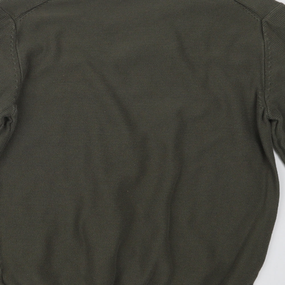 Primark Mens Green  Knit Pullover Jumper Size S