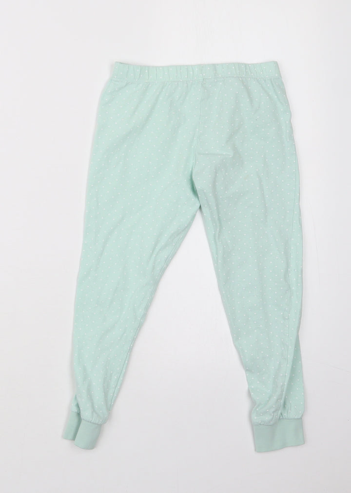 F&F Girls Green Polka Dot  Carrot Trousers Size 6-7 Years