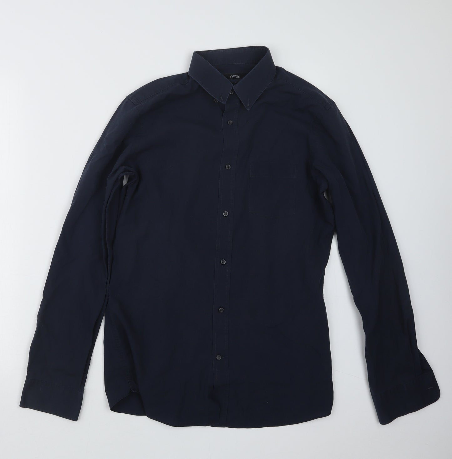 NEXT Mens Blue    Button-Up Size 15