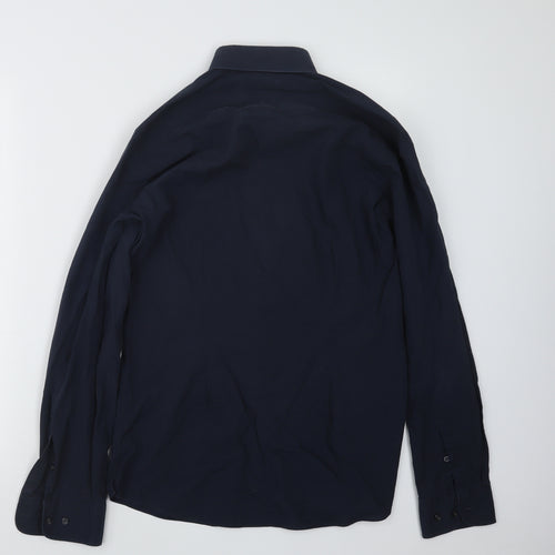 NEXT Mens Blue    Button-Up Size 15