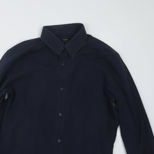 NEXT Mens Blue    Button-Up Size 15
