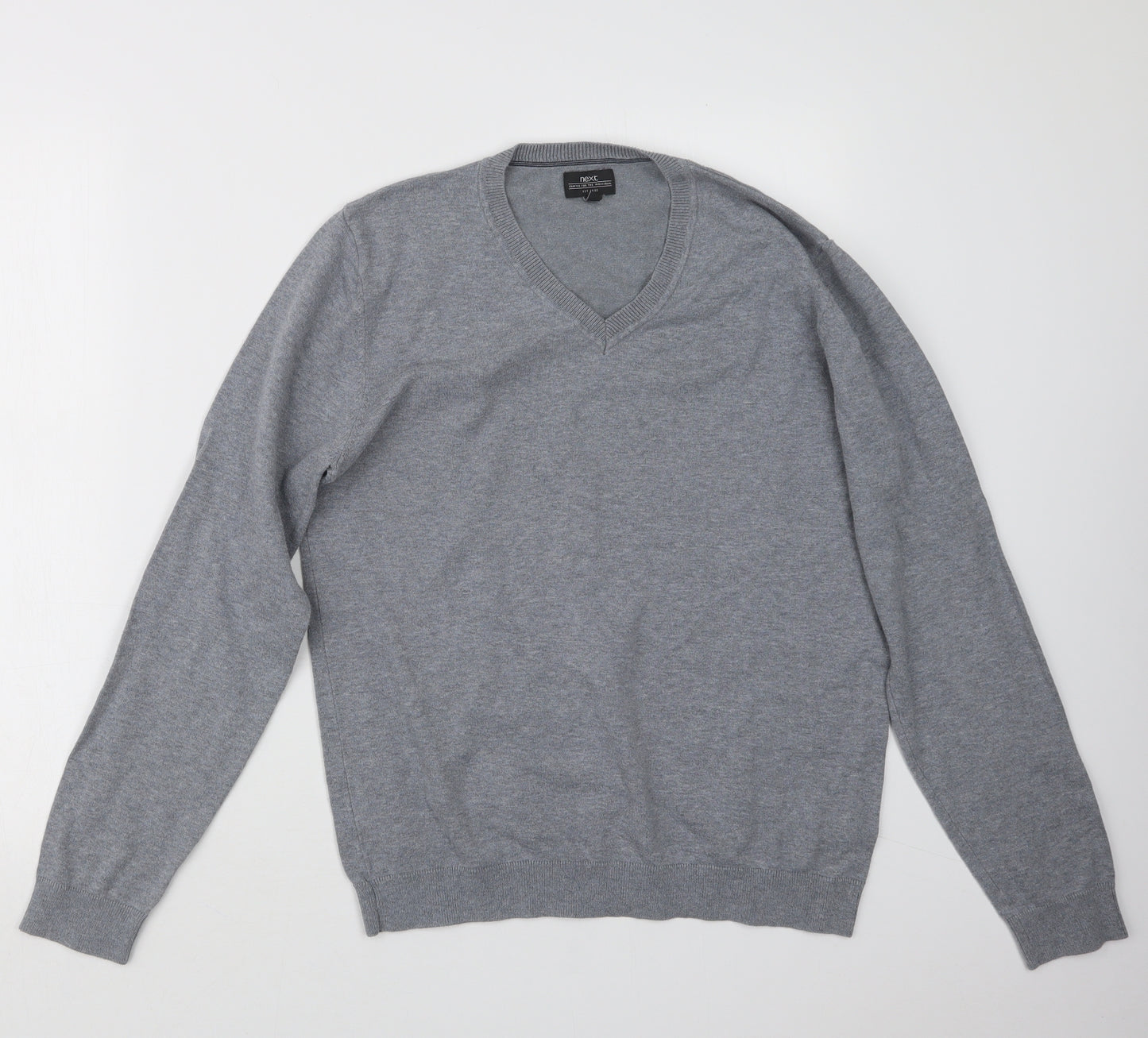NEXT Mens Grey  Knit Pullover Jumper Size M