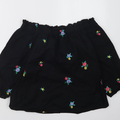 Primark Womens Black   Basic T-Shirt Size 10